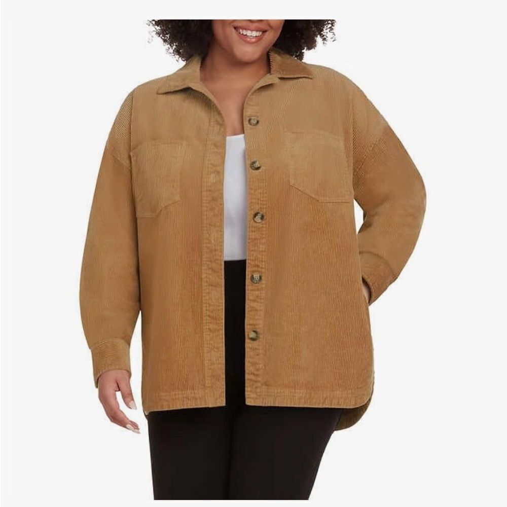 Matty M Women’s Brown Corduroy Shirt Jacket